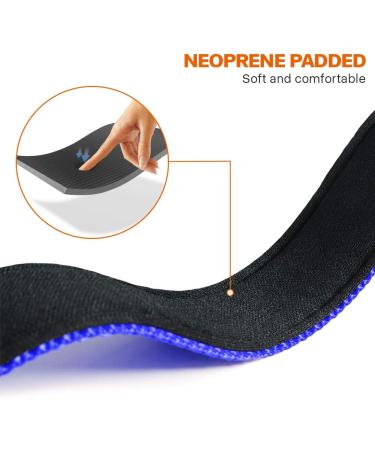 Taglory Soft Padded Neoprene Dog Collar for Small Dogs | Adjustable & Reflective | Dark Blue S (1 Pack) - Perfect for Training - Buy Online on GoSupps.com