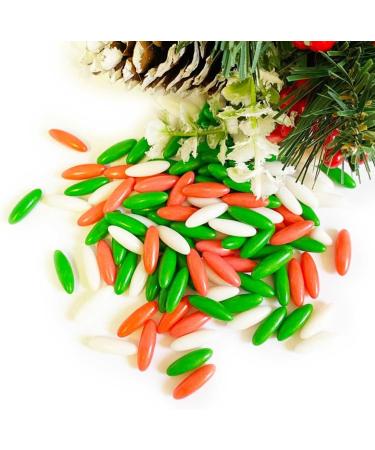 A Pinch Of...- Christmas Jumbo Rice - 25g. Red Green and White Christmas sprinkles ideal for all of your festive cakes and bakes. A real show stopper. Just enough for a single bake. - Buy Online on GoSupps.com