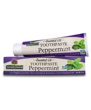 Nature's Answer Essential Oil Toothpaste Peppermint 8 oz