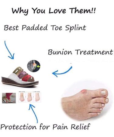 Comfortable Women's Plateau Sandals | Summer Beach Flip-Flops | Orthopedic & Bunion Corrector Shoes (EU 41-36) - Buy Online on GoSupps.com