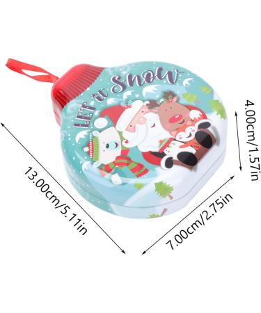 TEHAUX 6 Pcs Christmas Tin Box Boxes for Presents Christmas Candy Holder Child Tinplate Decorate 13x7cmx6pcs Sky-bluex6pcs - Buy Online on GoSupps.com