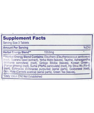 Energy Now Ginseng Herbal Supplement - 36 Packs, 3 Count per Pack - Buy Online on GoSupps.com