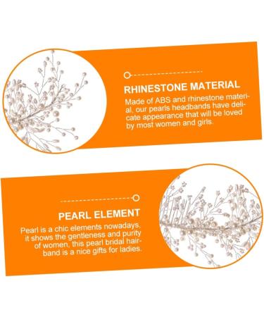 DOITOOL Braided Pearl Hair Comb Headwear Styling Hair Clips Hair Clip for Wedding Rhinestone Hair Clip Wedding Hair Clips Pearls Hair Comb White Abs Hair up Dinner Party Dress - Buy Online on GoSupps.com