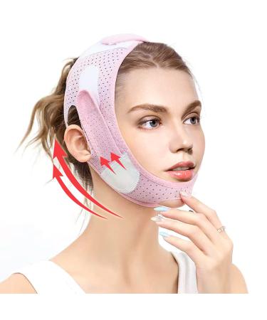 V Line Shaping Face Masks Double Chin Reducer Strap Anti-Wrinkle Face Mask Lifting Bandage for Double Chin and Saggy Face Skin 1