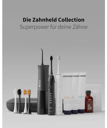 Zahnheld Toothbrush Tablets Starter Set - Mint Fluoride-Free Vegan Natural Dental Care (2 Bags of 125 Tabs + Glass) for Plaque & Caries Protection - Buy Online on GoSupps.com