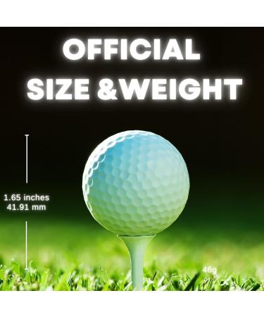 SUOHUI Glow Golf Balls - 6 Pack of Long Lasting Light Up Golf Balls in 6 Colors - Glow in The Dark & Personalized - Buy Online on GoSupps.com