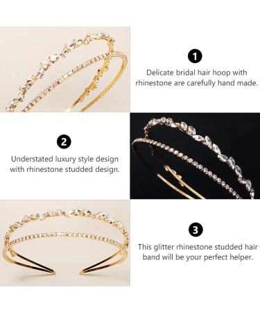 Holibanna Crystal Headband - Rhinestone Bridal Crown | Fashion Hairband for Stunning Photo Shoots - Buy Online on GoSupps.com