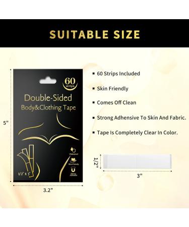 Medimama Double-Sided Clothing Tape for Women (60 Pack) | Gentle Skin Adhesive | Sweat Proof Bra Tape | All Skin Shades - Nude - Buy Online on GoSupps.com