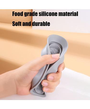 Silicone Makeup Brush Cleaning Mat - Foldable Bowl for Brushes, Sponges & Puffs (Gray) - Buy Online on GoSupps.com