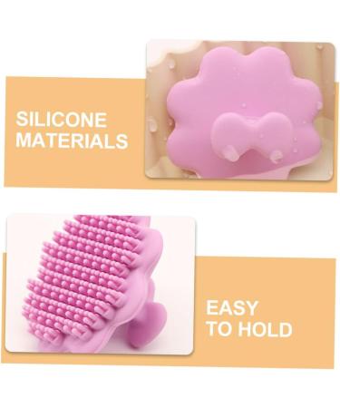 FRCOLOR Pack of 3 Cleaning Brush Makeup Remover Tool Silicone Face Washer Face Brush Made of Silicone Exfoliating Brush Soft Fur Scrubbing Massager Sink Man 5.20X5.20X3.00CMx3pcs - Buy Online on GoSupps.com