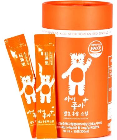 Cheon-nyeon Red Ginseng Korean Red Ginseng Kids Stick (10ml x 30ea) - Buy Online on GoSupps.com