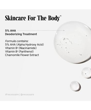 Necessaire Deodorant Gel - Eucalyptus, 5% AHA. Combat Odor, Treat Discoloration, Clear Bumps. Quick-Dry, Hypoallergenic. Dermatologist-Tested. Aluminum-Free. 50ml/1.7oz - Buy Online on GoSupps.com