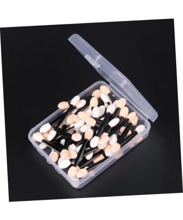 BIUDECO 100 Pcs Makeup Tools Double Head Eyeshadow Brushes Eyeshadow Makeup Brushes Makeup Black Size 2 Black - Buy Online on GoSupps.com