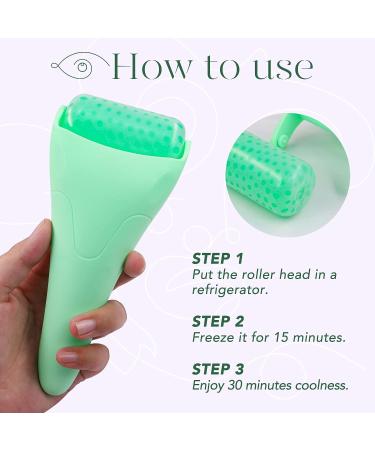 BAIMEI Ice Roller and Gua Sha Facial Tools Set - Green | Reduce Puffiness, Migraine Pain Relief - Buy Online on GoSupps.com