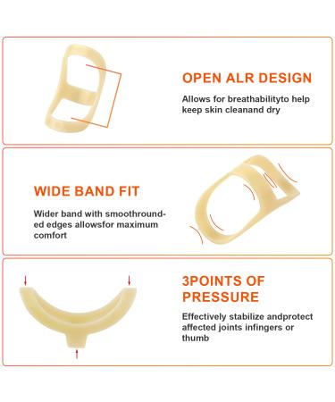 5pcs Oval Finger Splint Set - Finger Support Brace for Trigger Finger - Thumb, Middle, Pinky, Ring Finger - Sizes 6-10 - Buy Online on GoSupps.com