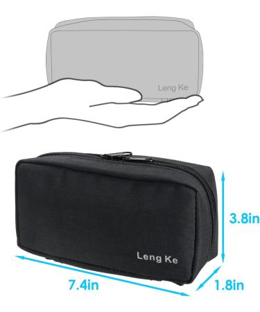 Youshares Insulin Cooling Bag - Portable Diabetes Cooler Pocket for Insulin Pen | Isolated Travel Case with 2 Cooling Packs - Black - Buy Online on GoSupps.com