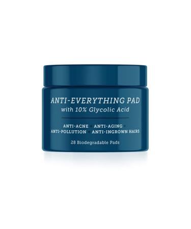 Oars + Alps Anti Everything Pads and Blackhead Remover Dermatologist Tested Exfoliant with Glycolic and Salicylic Acids Biodegradable 28 Count