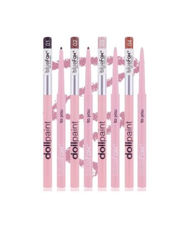 4 Pack Intense Gel Eyeliner Pencils for Precision Application - Waterproof, Long Lasting - Smudge Proof - Fine Tip - Black & Brown & Pearlescent