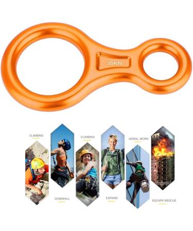 Alomejor 35KN Climbing Figure 8 Rappelling Safety Ring - Mountaineering & Rock Climbing Gear in Orange - Buy Online on GoSupps.com