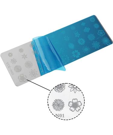 13-Piece Nail Art Punching Panels & Scrapers - Flower & Animal Patterns for Professional DIY Manicure | International Shipping - Buy Online on GoSupps.com