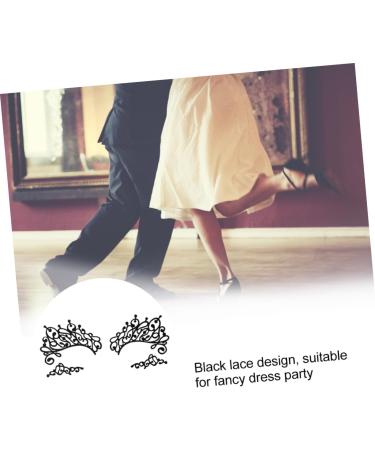 Healeved 3 pairs Eyeliner Popular Eyeshadow Sticker Fabric Drama Liner Pride Jewelry Lace Black Stickers 13.00X6.00X0.10CM Black - Buy Online on GoSupps.com