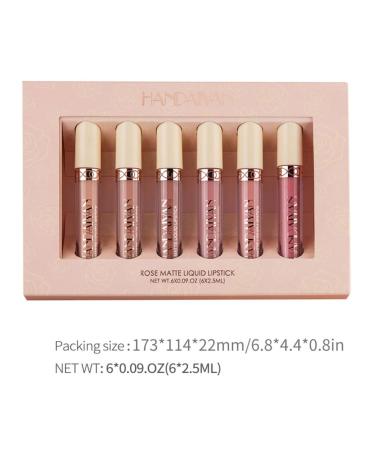 Buy 6PCS Liquid Lipstick Set | Matte Velvet Lip Gloss - Waterproof & Moisturizing Makeup Kit - Buy Online on GoSupps.com
