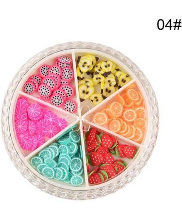 Lurrose Fruit Pattern Nail Art Decor Slices - Colorful DIY Nail Decoration for Girls - Buy Online on GoSupps.com