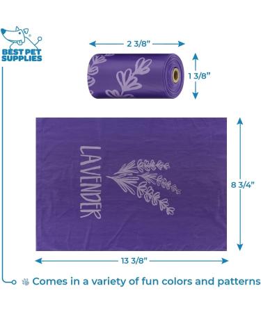 Best Pet Supplies Dog Poop Bags - 150 Leak Proof, Tear Resistant Bags for Outdoor Walking and Travel - Assorted Colors - Buy Online on GoSupps.com