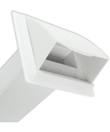  Spares2go Spares2go Universal External Ventilated Canopy Panel for Tumble Dryer Vent Kit White - Buy Online on GoSupps.com