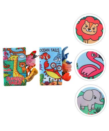 Bestonzon 2-Piece Tearproof Fabric Book Set for Babies & Toddlers - Touch & Feel Books for Newborns 0-6 Months - Buy Online on GoSupps.com
