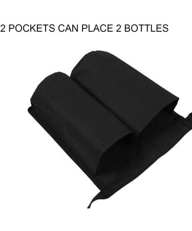 Verdant Touch Adjustable Massage Bottle Holster - Waist Bag for Lotion & Oil with 3 Pockets - Black - International Shipping - Buy Online on GoSupps.com