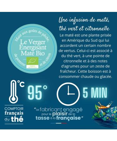 100g de Mat la P che - D licieux Chaud ou Glac | Mat Verger Energisant COMPTOIR FRAN AIS DU TH  - Buy Online on GoSupps.com