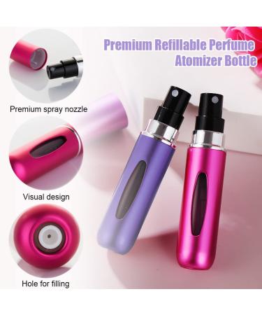 WAEKIYTL Mini Refillable Perfume Atomizer Spray Bottle 5ml Travel Size (2pcs) - Buy Online on GoSupps.com