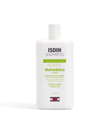 ISDIN Nutradeica Anti-Oily Dandruff Shampoo Reduces Desflation Itching and Excess Oil 1 x 400 ml