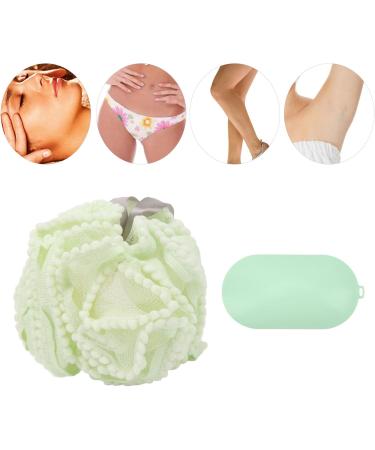 Bath Shower Srubber Kit Bath Shower Sponge Hair Eraser Washable Exfoliating Sponge Gentle Cleansing Hair Removal Bath Tool - Buy Online on GoSupps.com