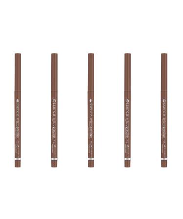 Essence Micro Precise Eyebrow Pencil No. 02 brown long -lasting defined natural vegan waterproof without microplastic particles without perfume 5x0.05g) 0.05 g (5 Pack) 02 Light Brown - Buy Online on GoSupps.com
