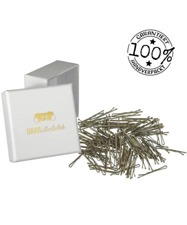 100 Mini Beige Hair Clips for Blonde Hair - Short Bobby Pins with Storage Box - Perfect for Stylish Hairdos - Buy Online on GoSupps.com