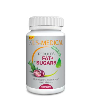 NEW XLS-Medical Weight Loss Plus Tablets | Reduces Fats and Sugars Absorption | With Natural Ingredients Gentle on the system | Clinically proven efficacy | 120 Tablets