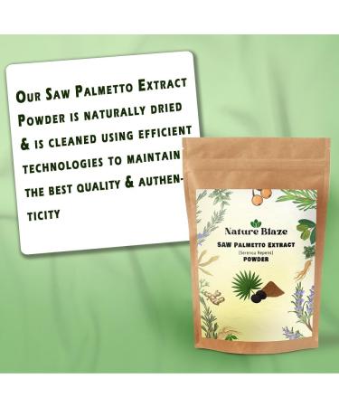 Nature Blaze Organic Saw Palmetto Extract Powder Prostate & Hair Growth 4 Oz / 0.25lb - Buy Online on GoSupps.com