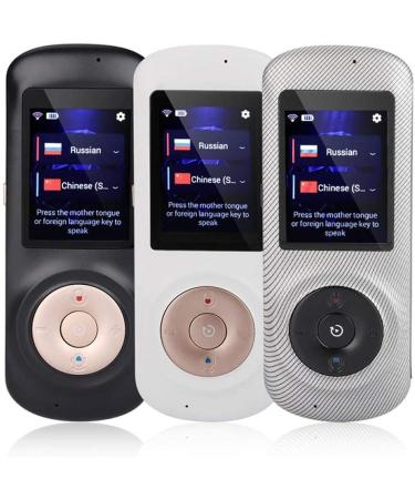 Instant Voice Translator Portable Real-time Language Translator 42 Languages Two-Way Translation 2.4" Touch Screen for Study Travel Business Meetings Black Happy Many Times Lofty Ambition White - Buy Online on GoSupps.com