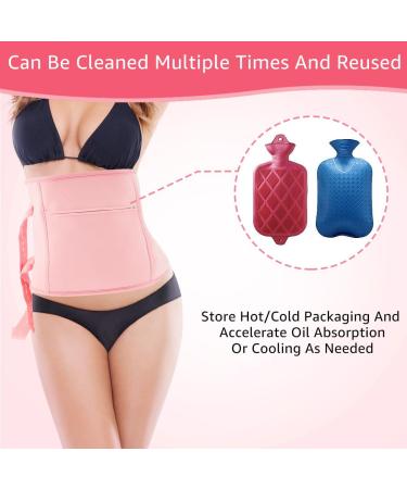 Castor Oil Wrap Pack for Waist Thyroid Neck Castor Oil Liver Wrap Pack Kit Reusable Castor Oil Compress Wrap Pad Castor Oil Wrap Organic Cotton Flannel for Liver Detox Inflammation - Buy Online on GoSupps.com