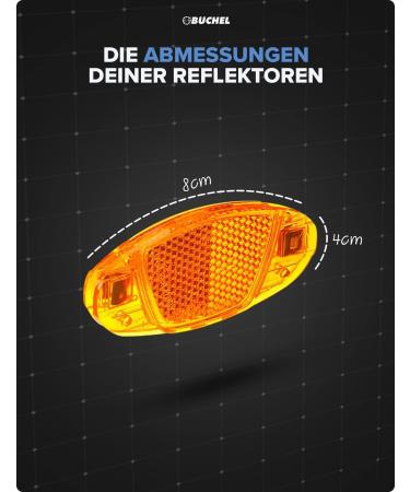 B chel Spoke Cat Eyes Reflectors - STVZO Approved 4-Pack | Bicycle Spoke Reflectors for Safety - Buy Online on GoSupps.com