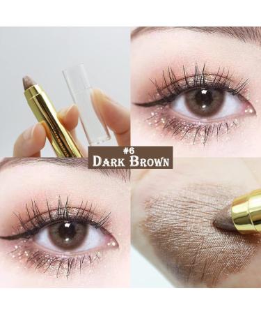 Earth Tones Eyeshadow Stick - Waterproof Matte and Shimmer Pencil with Soft Brush for Long Lasting Smoky Eye Makeup - Buy Online on GoSupps.com