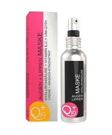 UNIQ10UE Vegan anti-wrinkle eye cream eye care hyaluronic acid lip cream hyaluronic acid Q10 vitamin E+C Made in Germany 100 ml