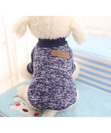 Buy Navy Blue Fleece Pet Sweater for Dogs & Cats | Warm Puppy Coat - International Shipping Available - Buy Online on GoSupps.com