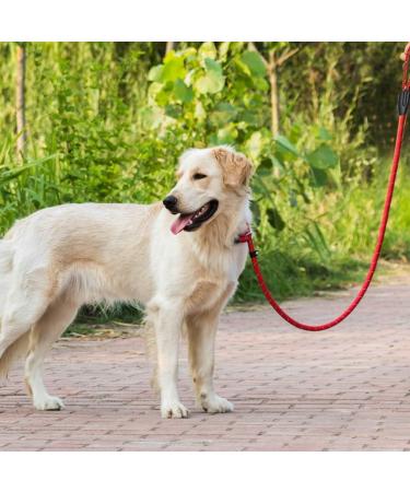 nuoshen Dog Slip Lead 125cm Extremely Durable Strong Dog Training Leash Rope Adjustable Pet Lead Leash for Dogs Red part of 1 - Buy Online on GoSupps.com