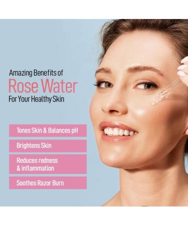 Organic Rose Water by Refresh Botanicals | ECOCERT Cosmos Certified | Hydrating & Alcohol-Free | Perfect for All Skin Types | 90 ml | Made in Canada - Buy Online on GoSupps.com