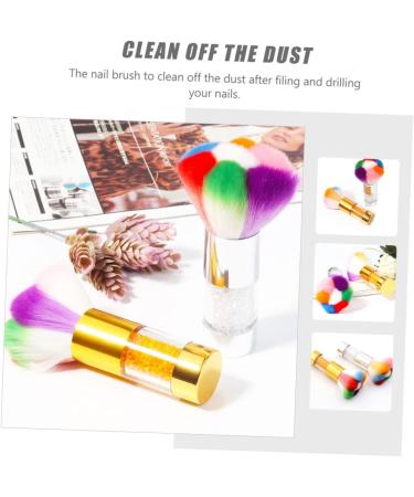 HONMEET 1pc Dust Brush Nail Cleaning Tool Nail Brush Pedicure Tools Powder Brush Cleaner Pinceles Para U as Acrilicas Paintbrush Cleaner Acrylic Brush Nail Tool Manicure Blush Plastic Abs 11.5x6cm Silver - Buy Online on GoSupps.com