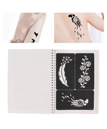 Airbrush Stencil Kit - 97 Waterproof Reusable Body Art Patterns for Party & Festival Fun - Buy Online on GoSupps.com