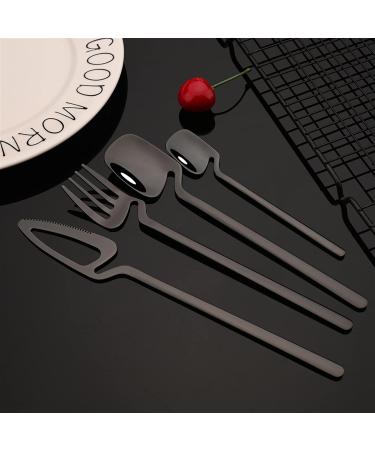 Flatware Sets Colorful Flatware Cutlery Set Knife Fork Tea Spoon Dinner Tableware 18/10 Stainless Steel Dinnerware Silverware Set for Kitchen (Color : Silver Size : 32Pcs) - Buy Online on GoSupps.com